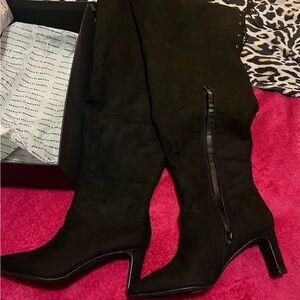 Fashion to Figure wide calf black thigh High Boots size 10